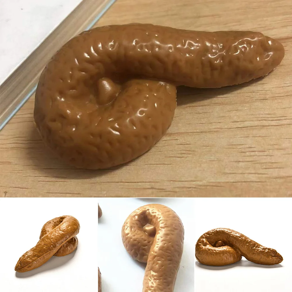 Fake Poop Gag Gift - 3 шт., реалистичные мягкие поддельные собачьи
