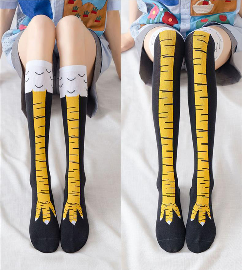 Funny Chicken Leg Socks - 1/2 пары мужские забавные 3D куриные