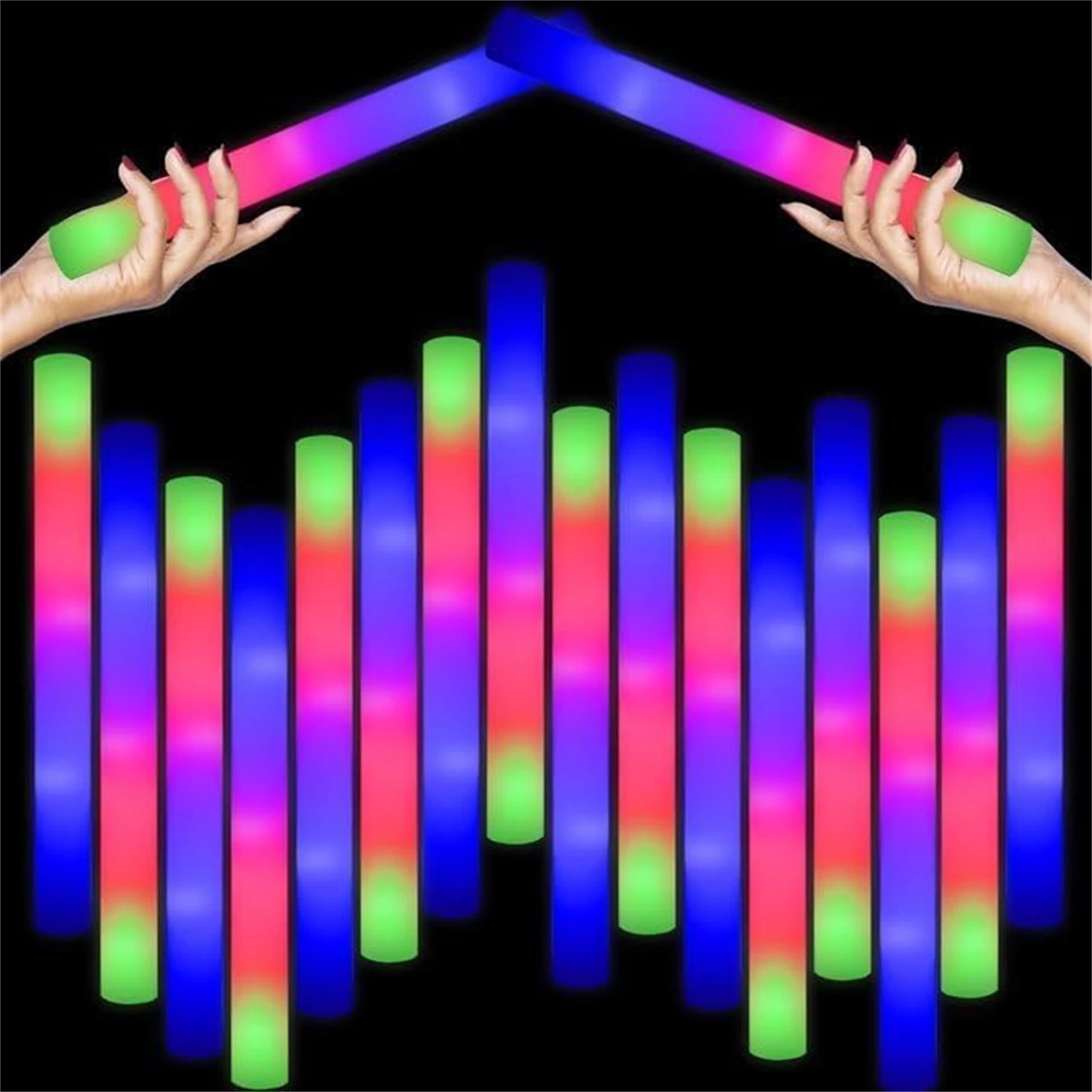 Flashing Led Foam Sticks Party - 50 шт. светодиодные светящиеся палочки из