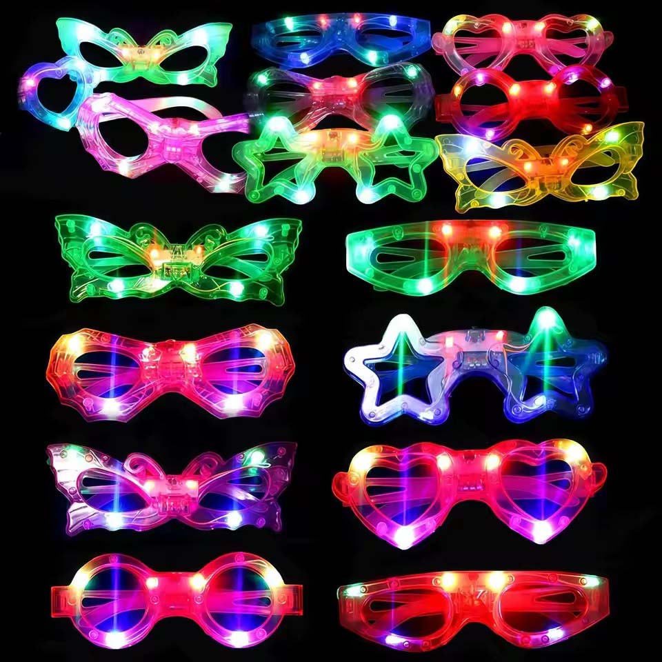 Glow In The Dark Party Glasses - Светящиеся в темноте очки оптом, светодиодные