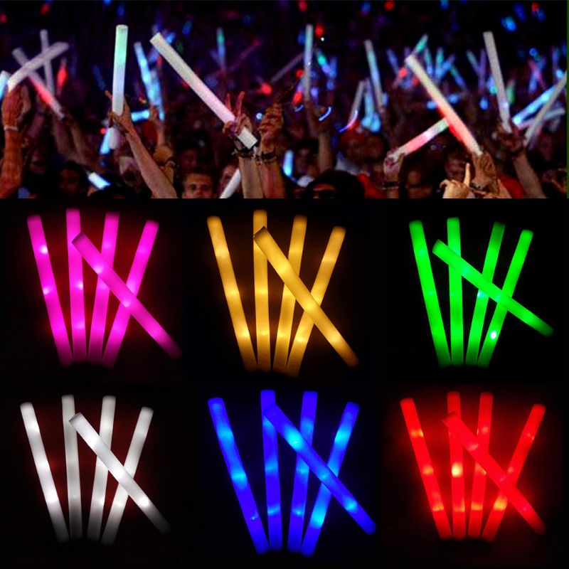 Flashing Led Foam Sticks Party - 30/50 шт. Светодиодная панель из вспененного