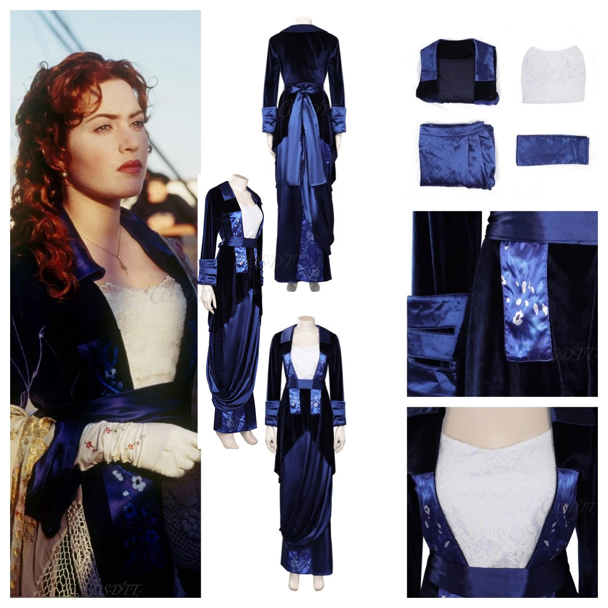 Medieval Renaissance Dress Women - Костюм для косплея Рут Дьюитт Букатер