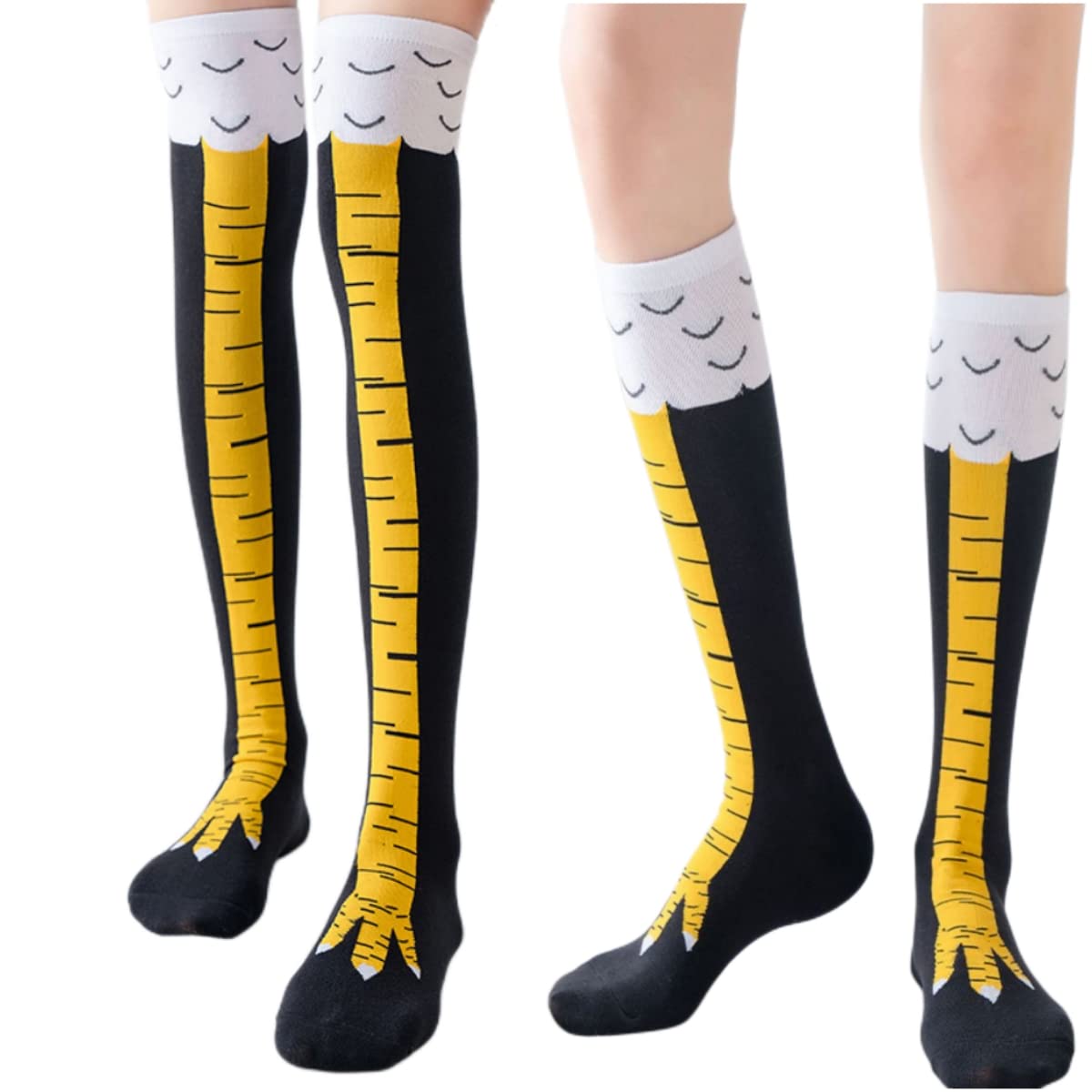 Funny Chicken Leg Socks - 1/2 пары женских гольфов, модные забавные