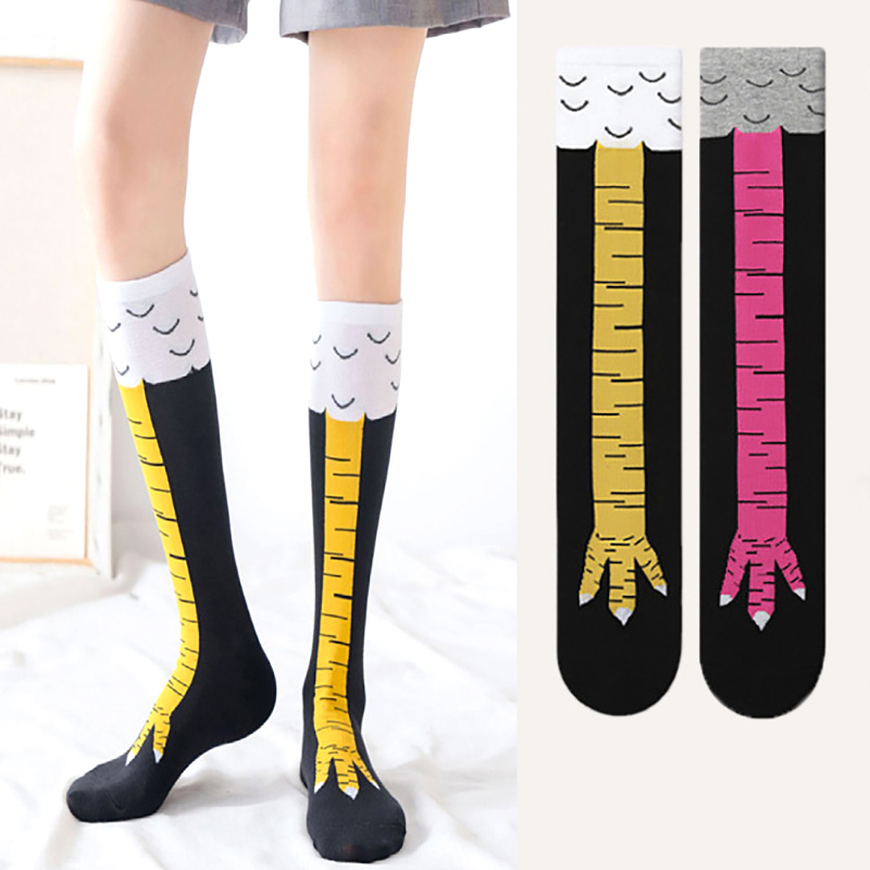 Funny Chicken Leg Socks - Забавные носки унисекс, милые мягкие эластичные