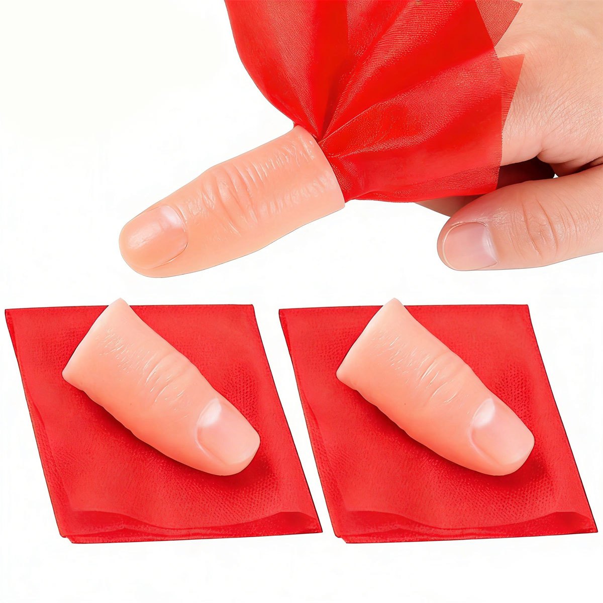 Thumb Tip Magic Trick Set - Набор из 3 шарфов-магических приспособлений для