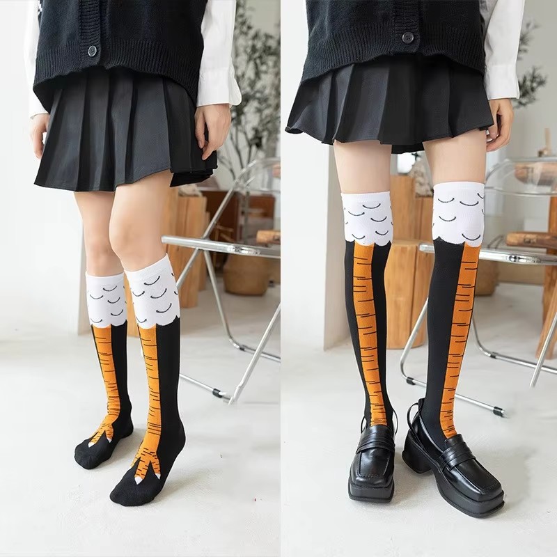 Funny Chicken Leg Socks - 1/2/3 шт., забавные чулки с куриной