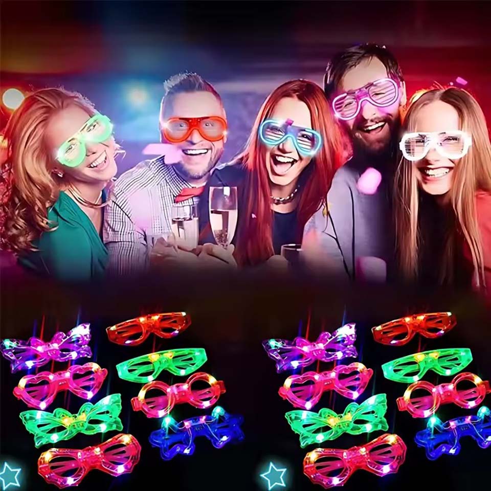 Glow In The Dark Party Glasses - 10/20/30/40/50 шт. Светящиеся в темноте очки