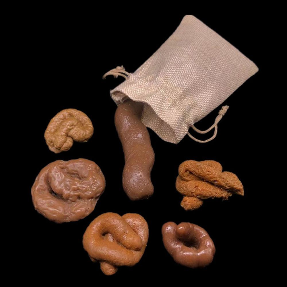 Fake Poop Gag Gift - 6 шт. шуточных антистресс-гаджетов: реалистичная искусственная