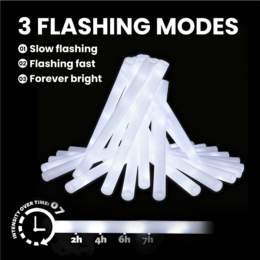 20/30 шт. светодиодных белых с – обзор и цена Flashing Led Foam Sticks Party