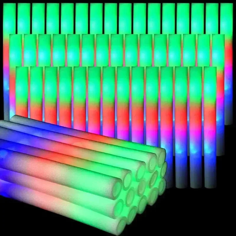 30 штук светящихся палочек из  – обзор и цена Flashing Led Foam Sticks Party