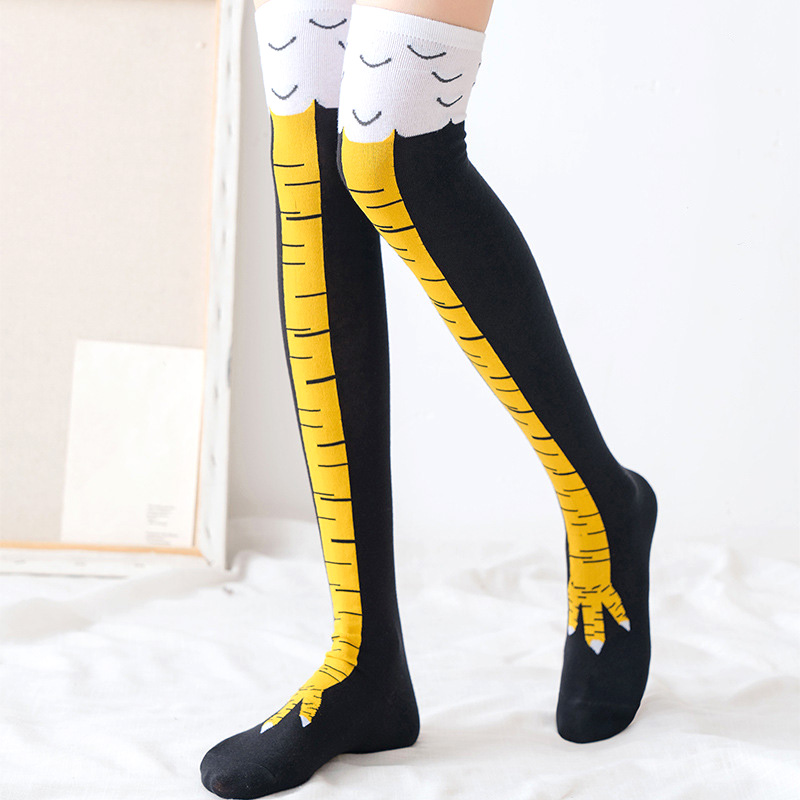 1 пара женских гольфов с принт – обзор и цена Funny Chicken Leg Socks