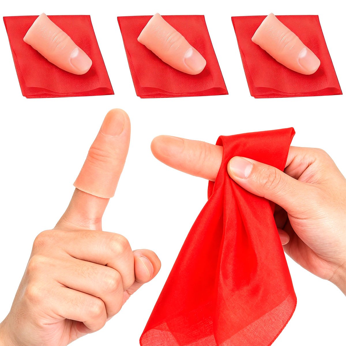 Набор из 3 шарфов-магических п – обзор и цена Thumb Tip Magic Trick Set