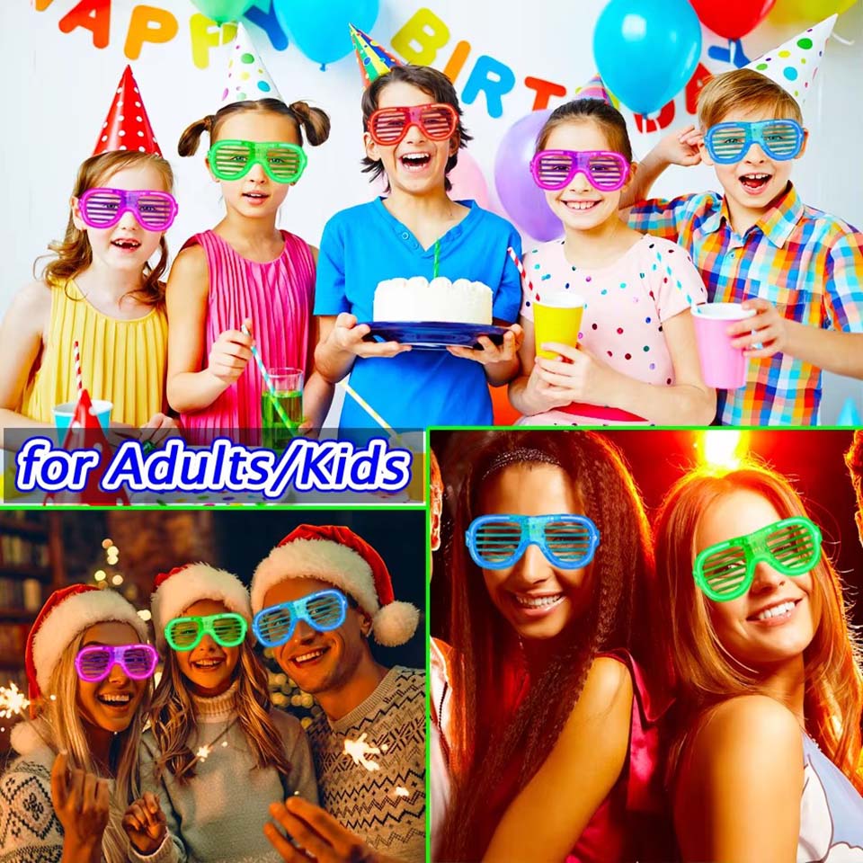 5-50 шт. светящиеся LED-очки о – обзор и цена Glow In The Dark Party Glasses