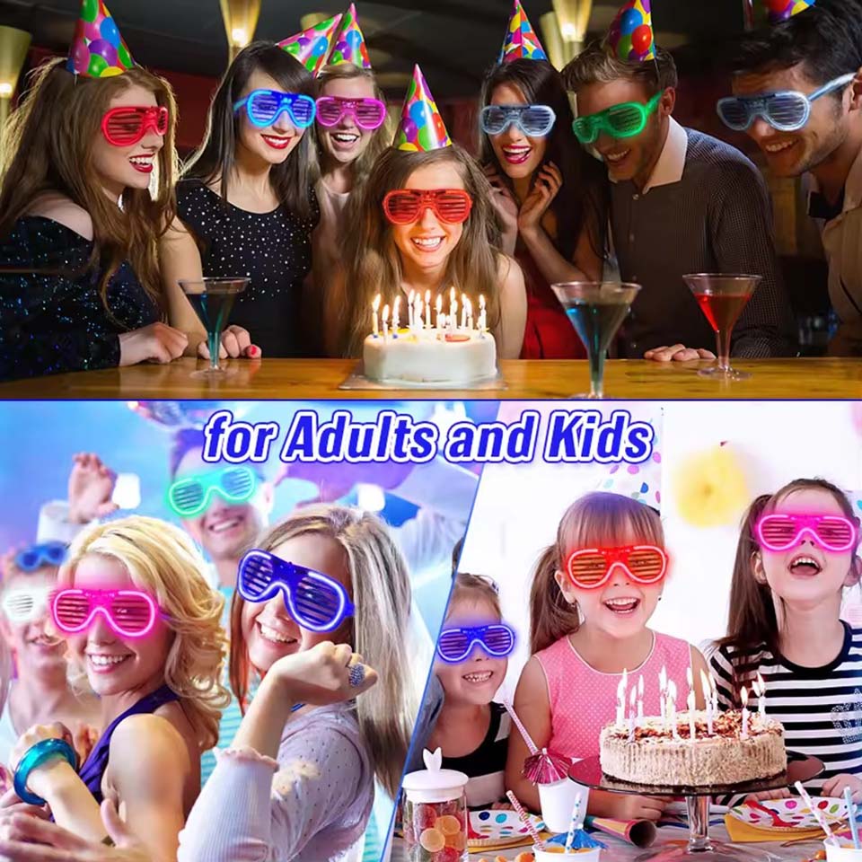 5-50 шт. светящиеся LED-очки о – обзор и цена Glow In The Dark Party Glasses