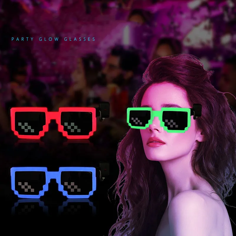 Беспроводные очки со светодиод – обзор и цена Glow In The Dark Party Glasses