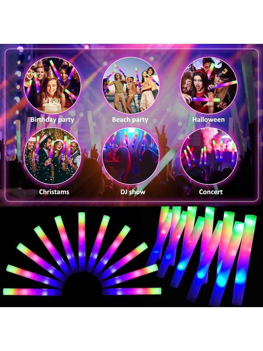 Светящиеся пенные палочки, ярк – обзор и цена Flashing Led Foam Sticks Party