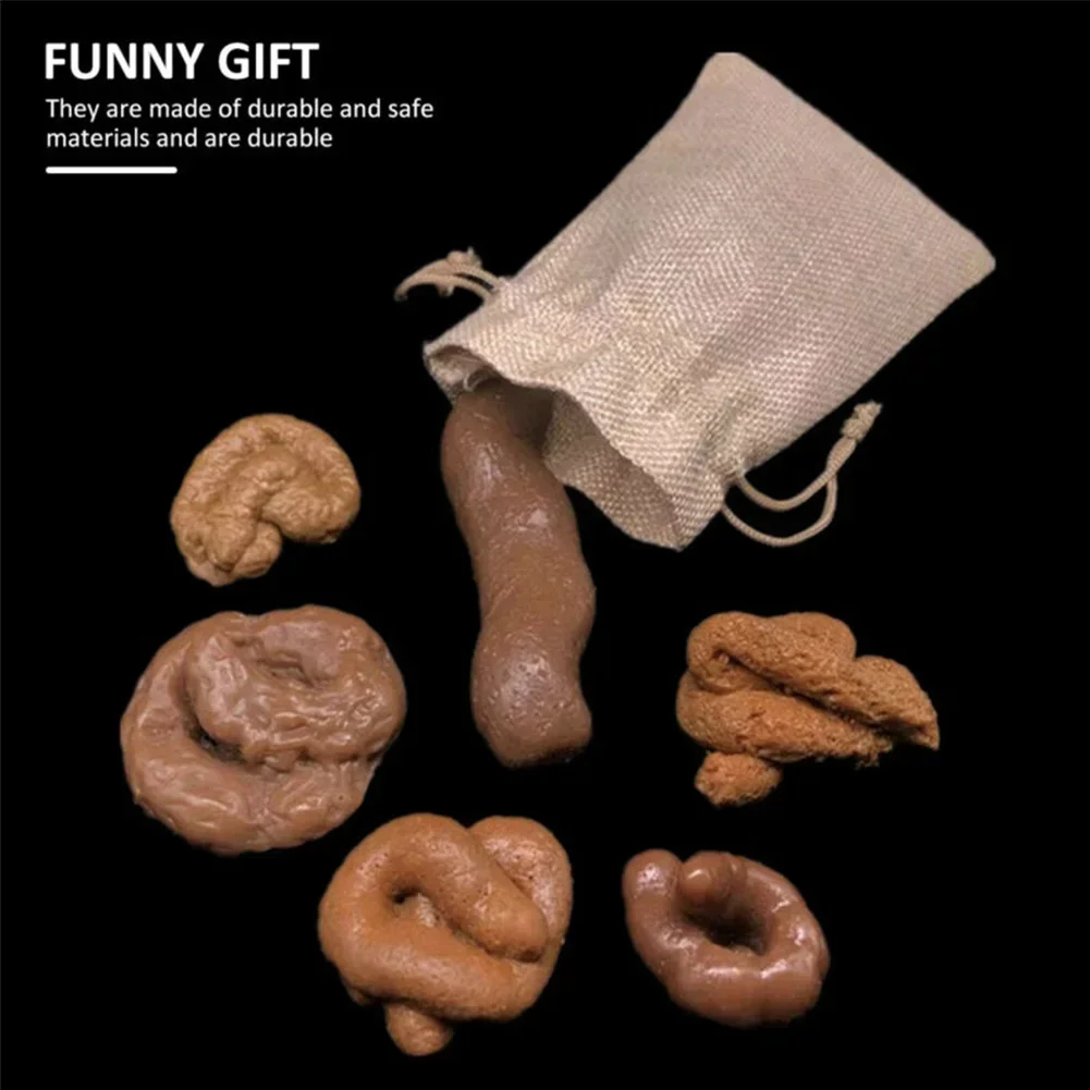6 шт. реалистичные поддельные  – обзор и цена Fake Poop Gag Gift