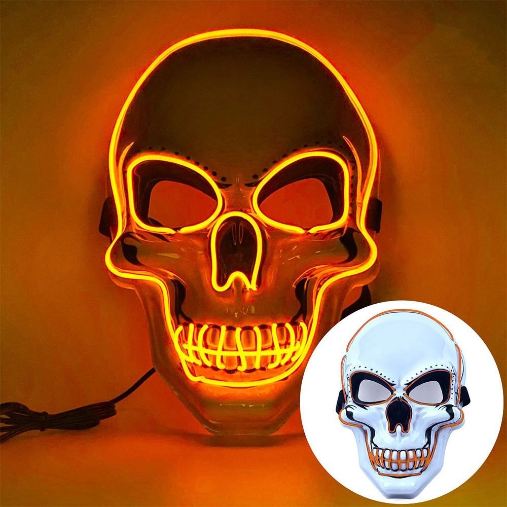 Мода Ужас Хэллоуин Череп Маска – обзор и цена Led Purge Mask Halloween