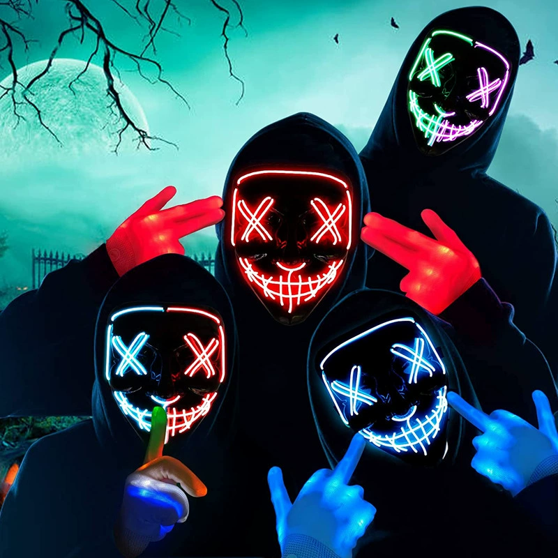 Беспроводная неоновая светодио – обзор и цена Led Purge Mask Halloween