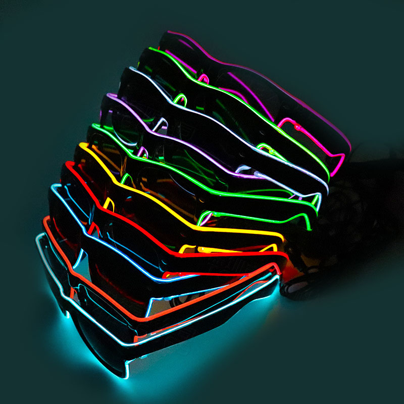 НОВЫЕ светодиодные очки с подс – обзор и цена Glow In The Dark Party Glasses