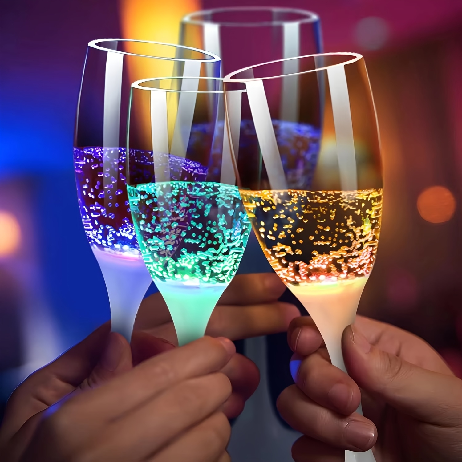 6 шт. светодиодных светящихся  – обзор и цена Glow In The Dark Party Glasses