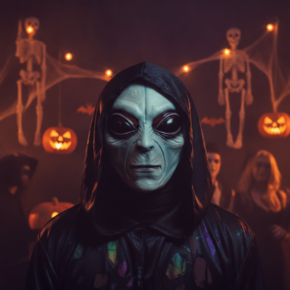 Маска инопланетянина из латекс – обзор и цена Latex Alien Mask Realistic