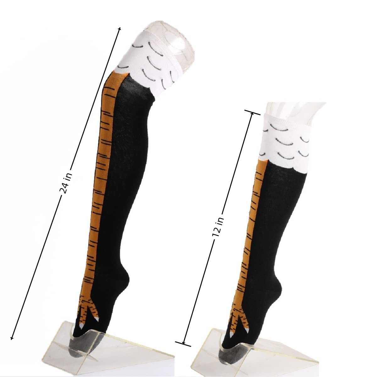 1/2 пары женских гольфов, модн – обзор и цена Funny Chicken Leg Socks