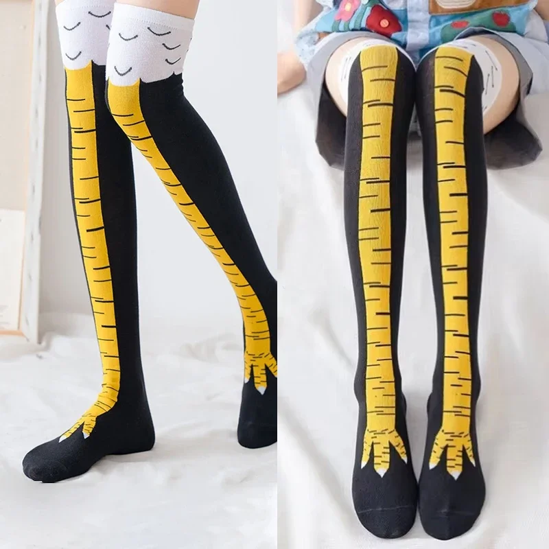 Носки женские до колена, теплы – обзор и цена Funny Chicken Leg Socks