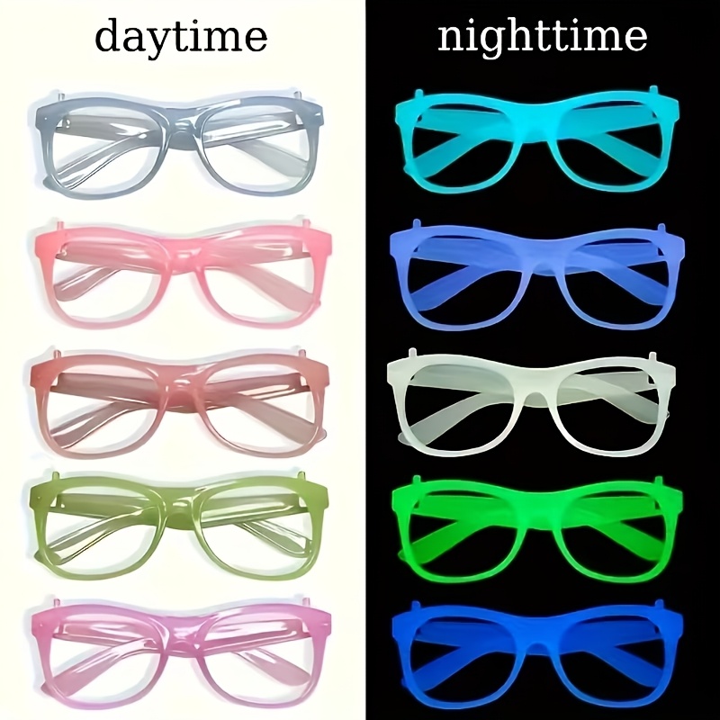 5/12 пар разноцветных светящих – обзор и цена Glow In The Dark Party Glasses