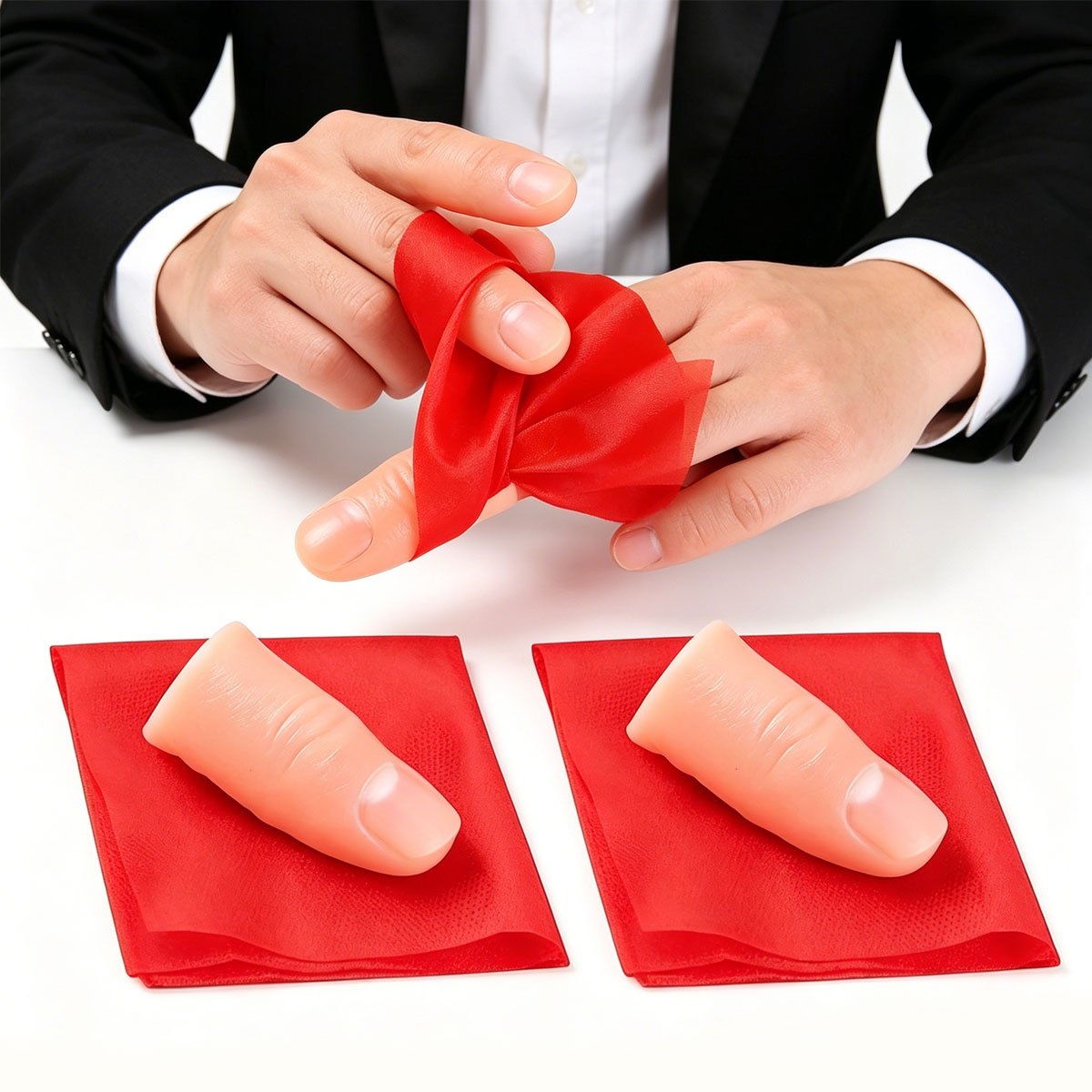Набор из 3 шарфов-магических п – обзор и цена Thumb Tip Magic Trick Set
