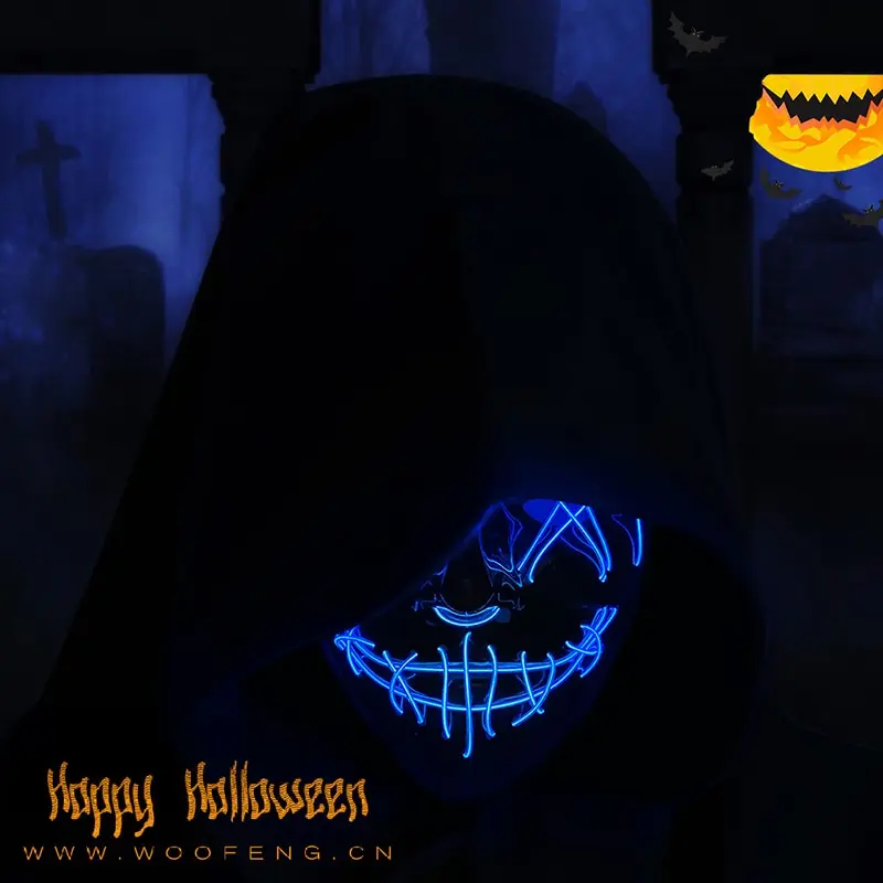 Женская светящаяся маска для л – обзор и цена Led Purge Mask Halloween