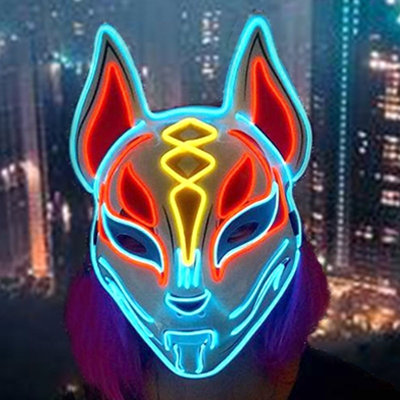 Светящаяся неоновая маска для  – обзор и цена Led Purge Mask Halloween