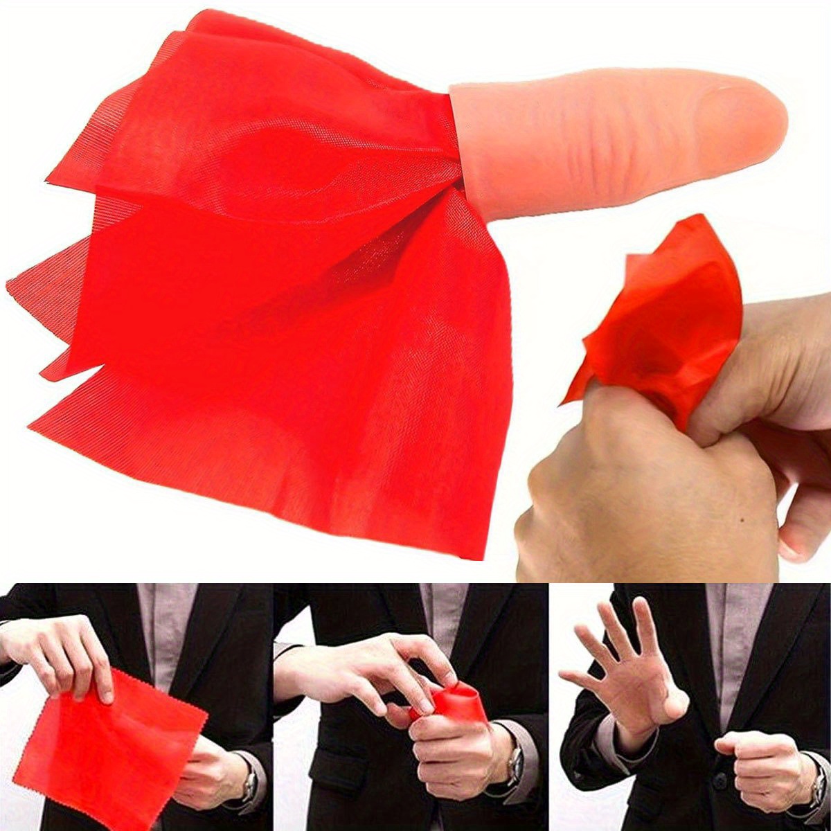 1 комплект, шарф-лакиш, волшеб – обзор и цена Thumb Tip Magic Trick Set