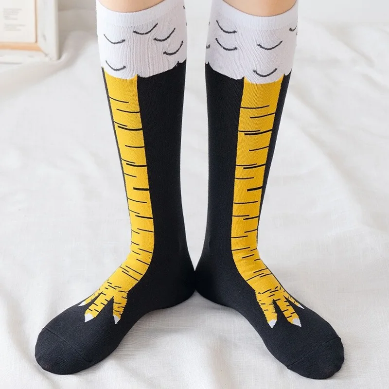 Забавные чулки-гольфы с принто – обзор и цена Funny Chicken Leg Socks