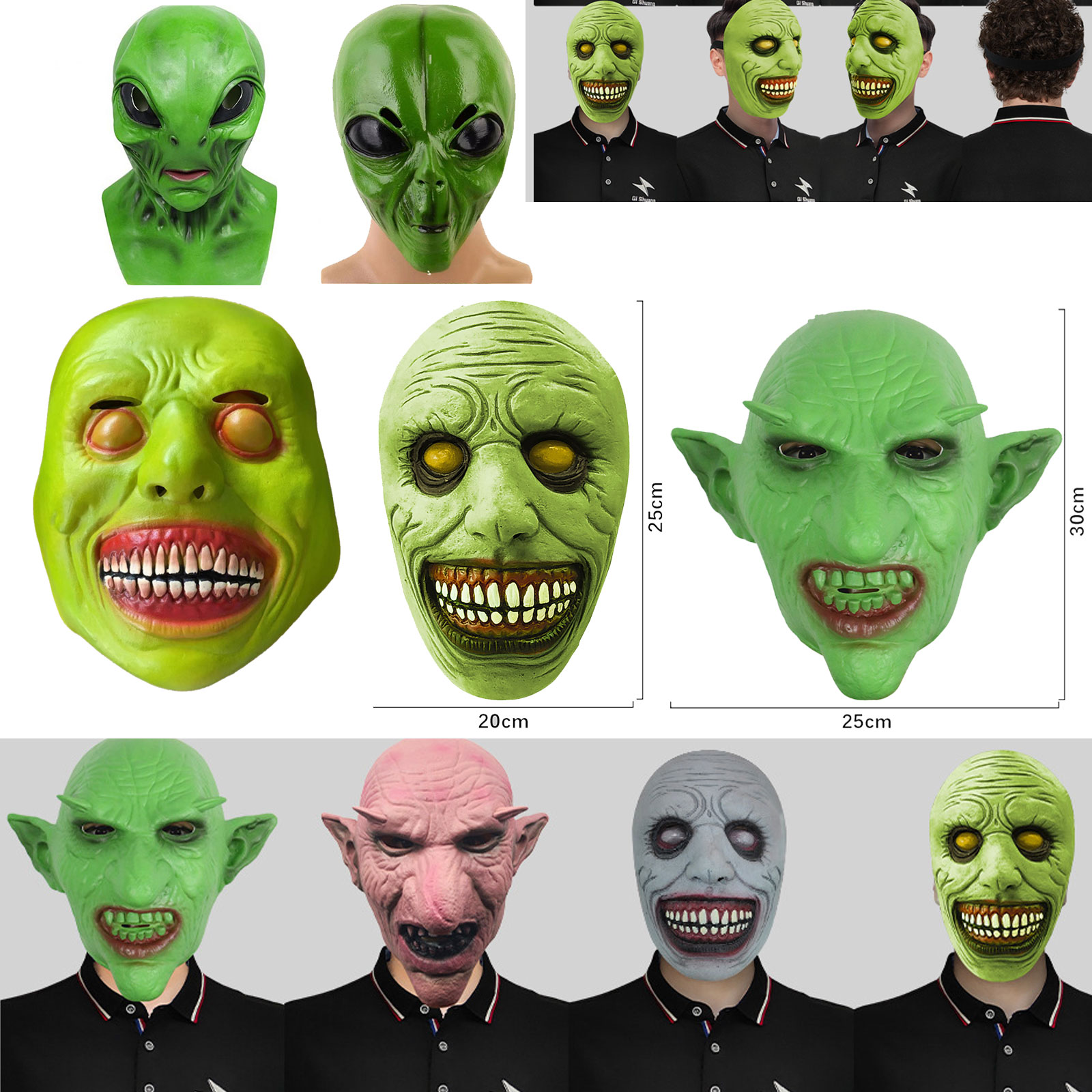 Хэллоуин Маска Чужого Реалисти – обзор и цена Latex Alien Mask Realistic