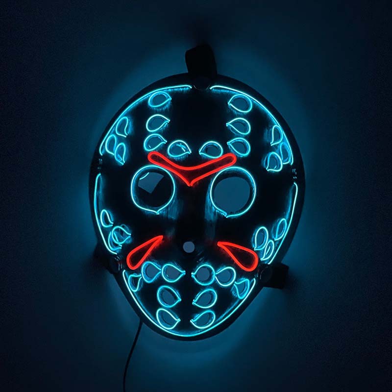 2023, светящаяся маска Purge,  – обзор и цена Led Purge Mask Halloween
