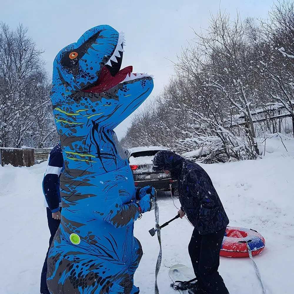 Надувной костюм тираннозавра T – обзор и цена Inflatable Dinosaur Costume Adult