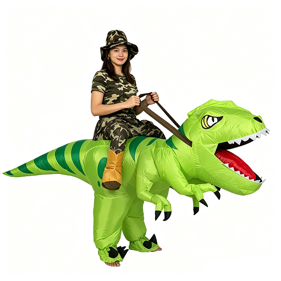 Надувной костюм динозавра Ти-Р – обзор и цена Inflatable Dinosaur Costume Adult