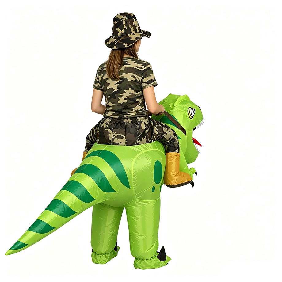 Надувной костюм динозавра Ти-Р – обзор и цена Inflatable Dinosaur Costume Adult