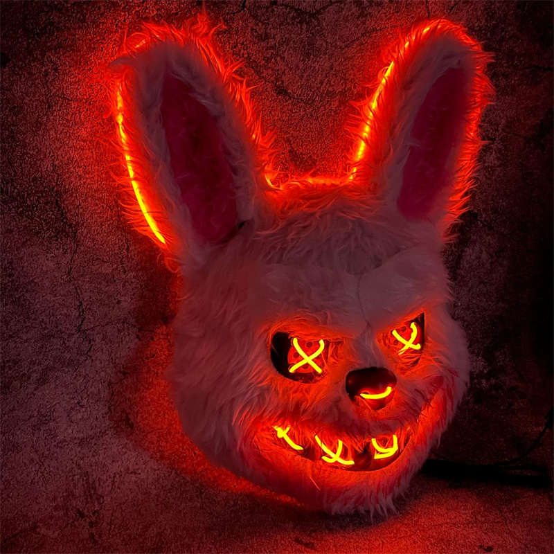 Маска кролика, маскарадная све – обзор и цена Led Purge Mask Halloween
